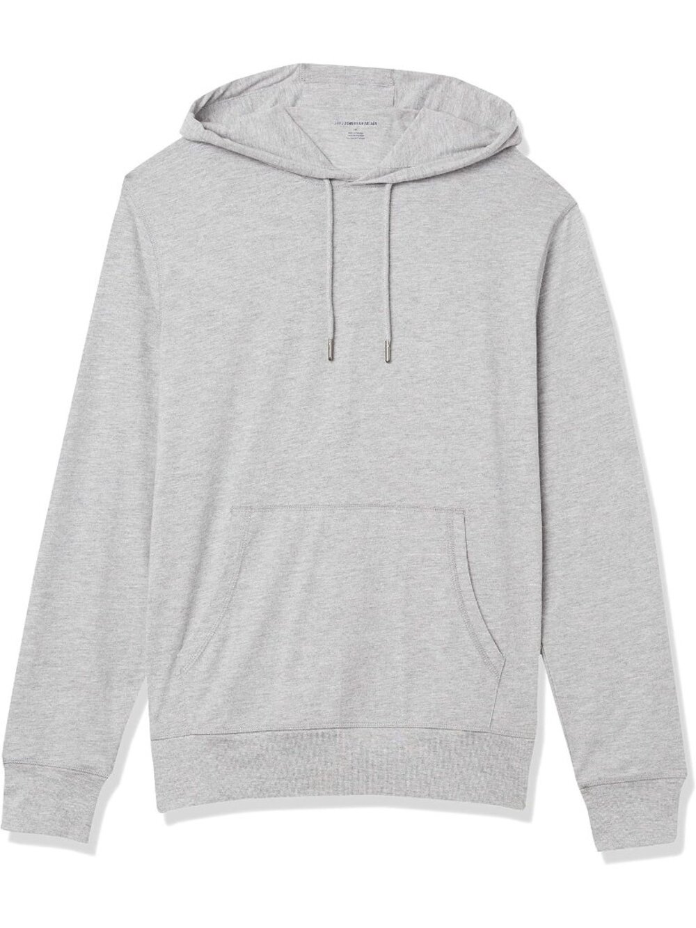 Amazon Essentials Men's Grey Heather Lightweight SOLID Pullover Jersey Hoodies